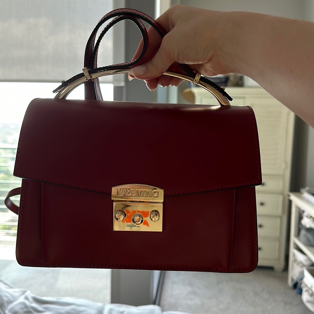 Valentino by Mario belle soave red handbag NWT